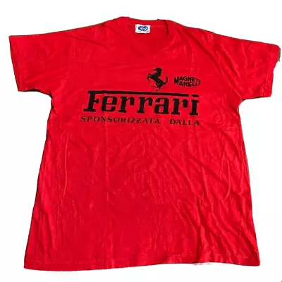 Ferrari Magneti Marelli Tee T Shirt One Size Sponsorizzata Dalla Vintage 90's • $99