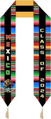 Mexican Graduation Sash Class Of 2024 | Mexican Graduation Stole | Serape Stole • $19.95