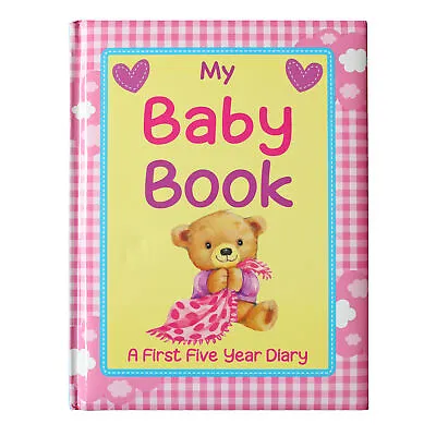 Pink Baby Record Book Baby Keepsake Diary Birth To 5 Yrs • £6.29