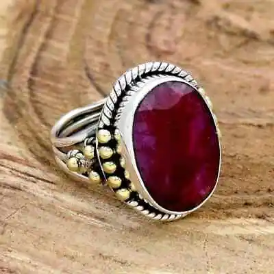 Black Friday Ruby Gemstone 925 Sterling Silver Handmade Ring All Size A-240 • $16.19