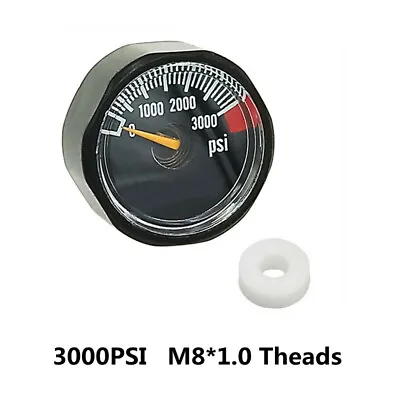 Micro Gauge 3000 Psi High Pressure For HPA Air Tank CO2 PCP Paintball M8*1.0 FS • $9.88