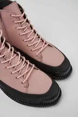 Camper Shoes Pix Pink Ankle Boots Lace Up Leather Autumn Winter Walking • £79.99