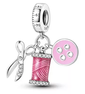 New Crafting Charm For Bracelet. S925 Sterling Silver Dangle + FREE BAG & GIFT • £14.95