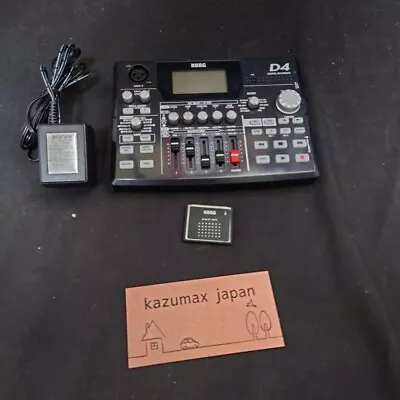 KORG D4 Digital Recorder Compact 4-track Recorder With Adapter Free Shipping • $69.85
