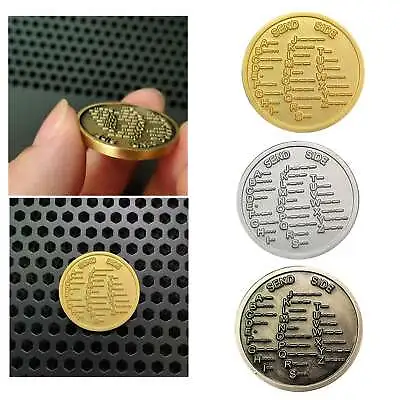 New CW Training Coin Morse Code Training Coin Amateur Radio Novice Key Practice • $5.69
