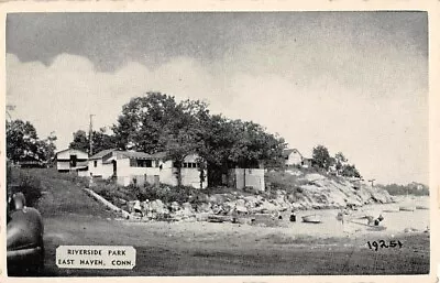 EAST HAVEN CT ~ RIVERSIDE PARK COTTAGES & CAMPSITES AT MANSFIELD GROVE ~ 1930s • $11.49