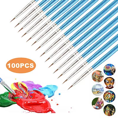 100Pcs Miniature Paint Brush Set Professional Brushes Fine Detail Art Nail Model • $12.98