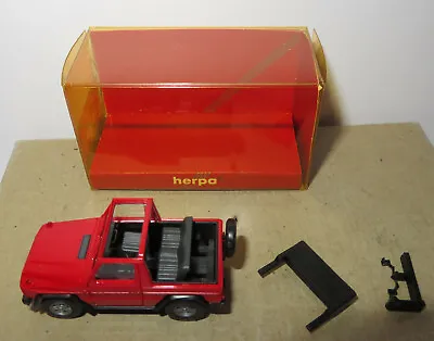 Micro Herpa Ho 1/87 MB Mercedes-Benz G 300 Ge Cabriolet Red #2084 IN Box • $11.16