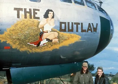  USAAF B29 Bomber Nose Art The Outlaw  WW2 WWII 4x6* • $5.39