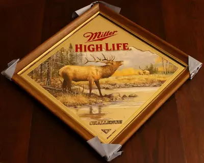 MILLER HIGH LIFE BEER WILDLIFE MIRROR SCOTT ZOELLICK ELK  CHALLENGE  March 1996 • $115