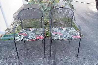 Mid Century Modern Outdoor Metal Chairs A Pair 4930 • $325