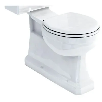 Toilet Pan White Concealed S Trap Bottom Outlet Close-Coupled WC Burlington P18 • £75