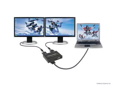 Matrox DualHead2Go Digital Edition VGA 2x DVI-I (D2G-A2D-IF) • $412.99