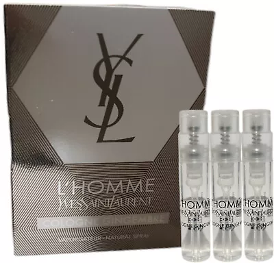 YSL L'Homme Cologne Gingembre Lot Of 3 Sample Sprays 1.2 Ml / 0.04 Oz Each • $13.95