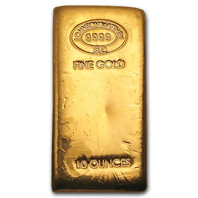10 Oz Gold Bar - Johnson Matthey (SLC) • $25159.90