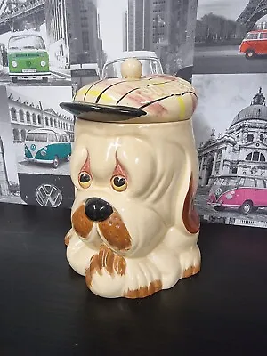 Vintage P&k Price & Kensington Droopy Dog Sweets/Biscuit Barrel 1970s Beige • £24.99