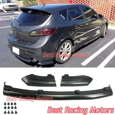 For 2010-2013 Mazda 3 5dr Hatch MS Style Rear Bumper Lip (Dual Exhaust) • $95.99