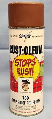 Spray Can Rust-Oleum - 769 Damp Proof Red Primer - 1962 - Big Face Scotty - NICE • $299.99