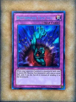 Yugioh Bottomless Trap Hole LCJW-EN078 Secret Rare 1st Ed MP • $9.99