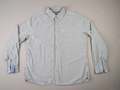 Converse One Star Shirt Adult Extra Large Blue Yellow Check Button Up • $4.45