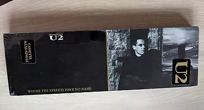 U2  Maxi Single Cassette LONGBOX  RARE  SEALED !! Where The Streets Have No Name • $51