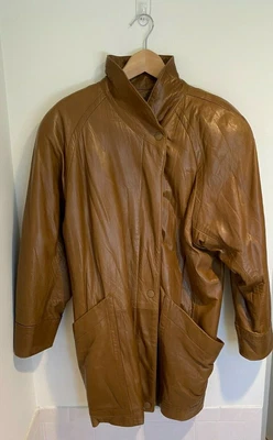 $52.95 • Buy Vintage Vakko Mens Size Medium Leather Jacket Brown Made In USA