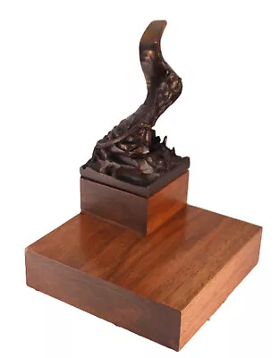 Vintage 1999 Holman Abstract Rose Flower Stairway Bronze Sculpture Statue Signed • $149.99