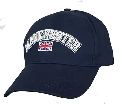£6.95 • Buy Manchester Cap Mens Baseball Hat OSFA Adjustable Adults Union Jack City United
