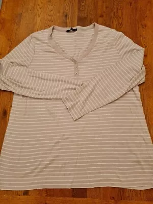Dash Long Sleeved Stripe Top Size 22 • £1.50