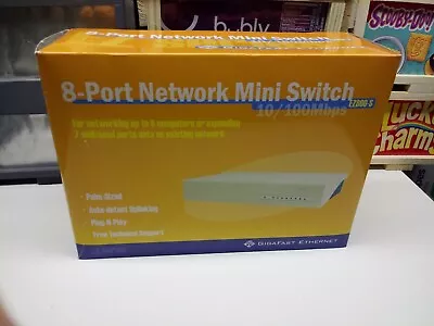 Gigafast Ethernet 8-Port Network Mini Switch EZ800-S- 10/100Mbps - New Open Box • $44