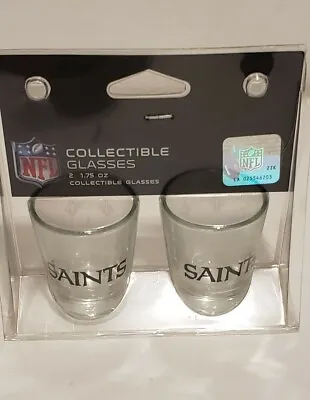 $15.99 • Buy New Orleans Saints Elite Shot Glass, 2 - 1.75 Oz, 2 - Pack
