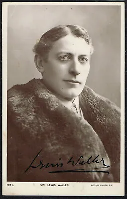 ☆ LEWIS WALLER - AUTOGRAPH ☆ 1900s Theatre Actor - UK Signed Postcard • £3.99