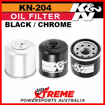 KN-204 Kawasaki W650 EJ650 1999-2005 Oil Filter Black/Chrome • $25.95