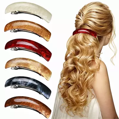 6Pcs Large Acrylic Hair Clips For Women-French Barrettes For Thick Hair-6 Color • $15.99