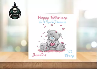 Personalised Birthday Card Me To You Bear Any Name/age/relation/occasion. • £2.95