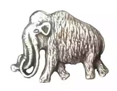 Prehistoric Woolly Mammoth Pewter Lapel Pin Badge  • $9.47