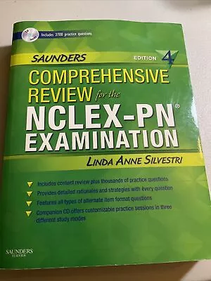 $29.99 • Buy Saunders Comprehensive Review For The NCLEX-PN® Examination By Linda Anne...