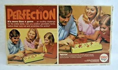 Vintage 1973 First Edition Perfection Board Game Works Complete With Box • $19.99