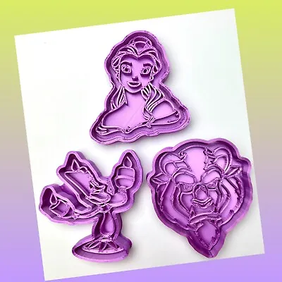 £9.99 • Buy Set Of 3 From  Beauty And The Beast Cookie Cutters