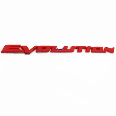 Red For Mitsubishi EVOLUTION Lancer Car Tailgate Trunk Emblem Logo Badge Sticker • $13.60