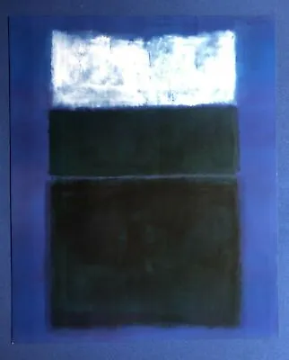 Untitled (White And Black Over Blue) By Mark Rothko - 90cm X 109cm • £750