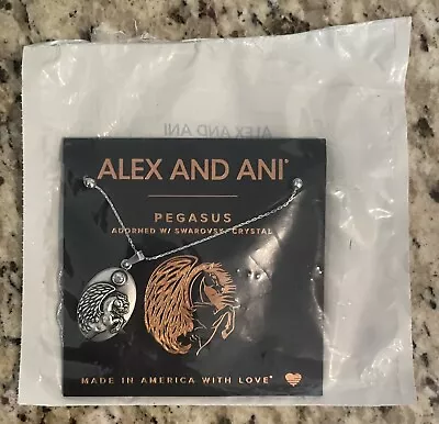 $8 • Buy New Sealed Alex And Ani Pegasus Pendant Necklace With Swarovski Crystal