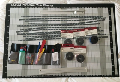 £80 • Buy SASCO Magnetic Perpetual Wall Planner With Accessories