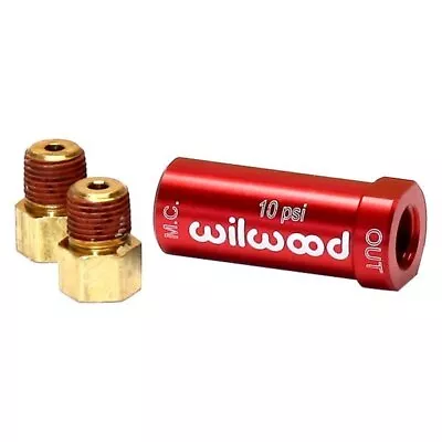 Wilwood Aluminum 10LBs Inline Residual Pressure Valve Kit With Fitting 260-13784 • $22.83