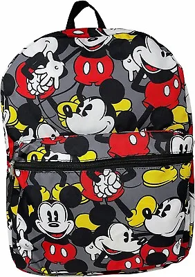 Disney Mickey Mouse 16  Large School Backpack All Over Print Mickey Backpack • $19.99