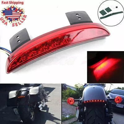 Motorcycle LED Turn Signal Tail Rear Light Fender Brake Light For Harley Bobber • $14.05