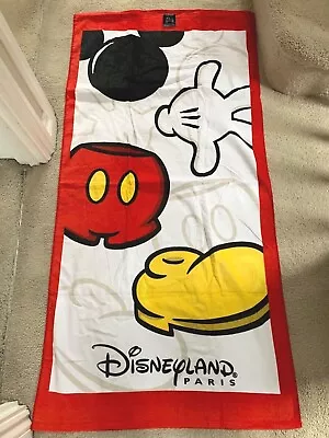 BNWT Disneyland Paris Mickey Mouse Beach / Bath Towel 75cm X 150cm • £27.99