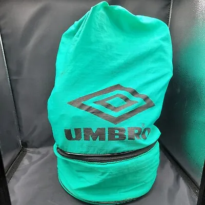 Vintage Umbro Soccer Green Drawstring Sling Bag Insulated Cleat Compartment  • $78.09