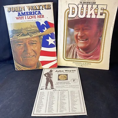 John Wayne Collectibles Lot Books Commemorative Coin  • $18.74