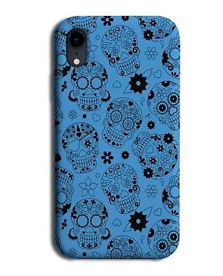 Dark Blue Sugar Skulls Phone Case Cover Boys Mens Mexican Day Of The Dead G594 • £14.95